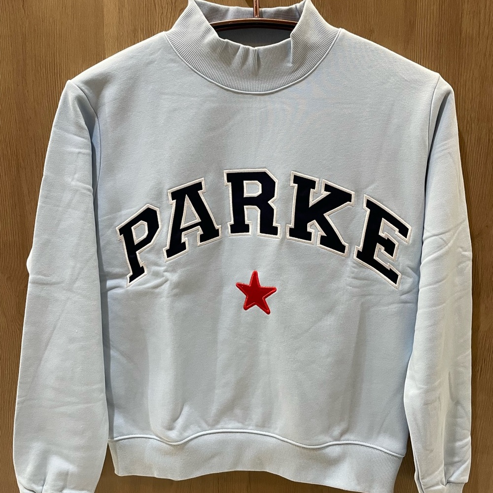 PARKE Sky Blue Sweatshirt with Red Star